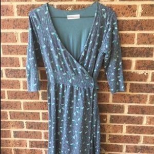 Carve Design 3/4 Sleeve Wrap Dress Small (s-m)